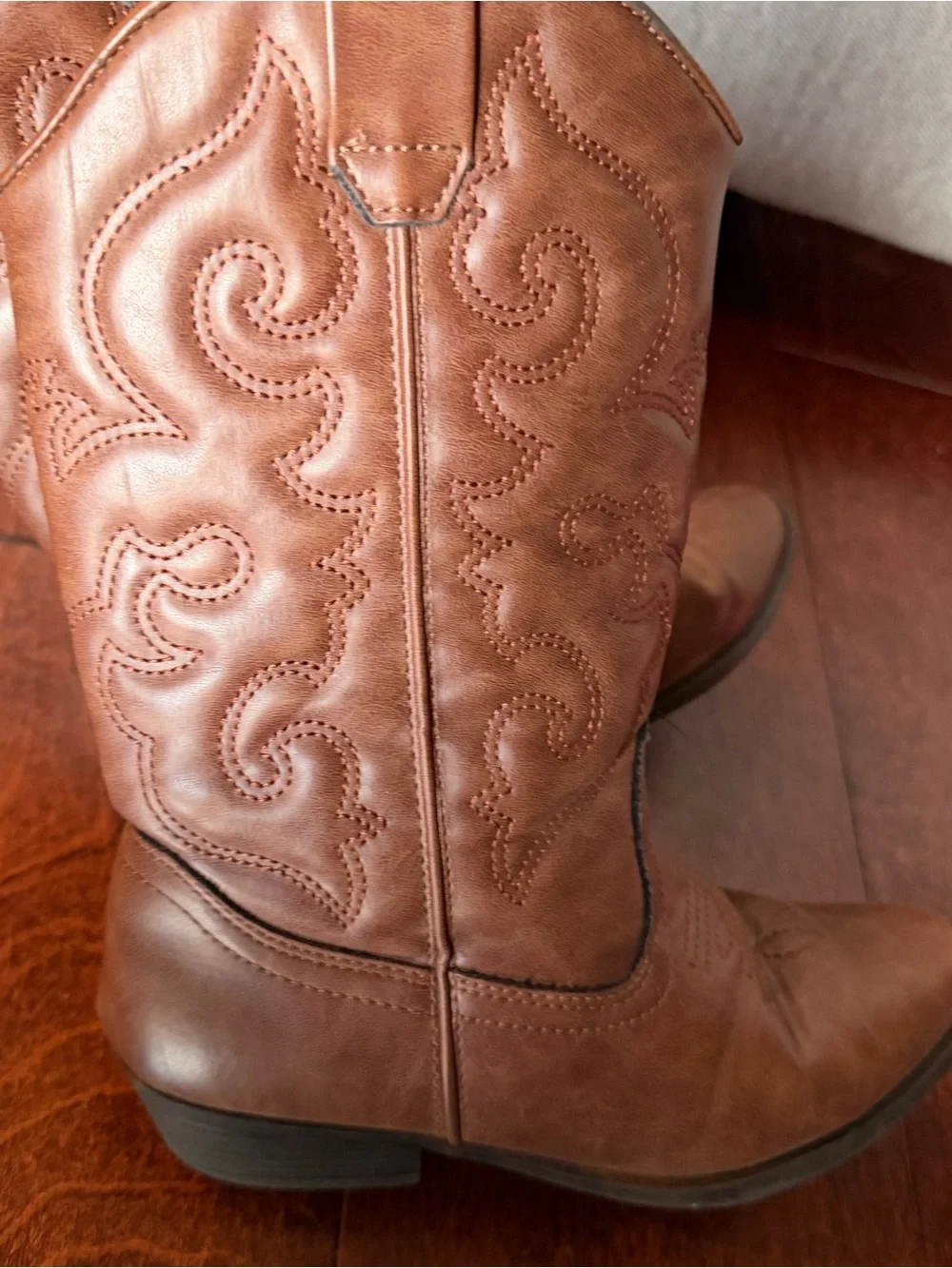 Tucker + Tate Brown Embroidered Kids Western Boots
